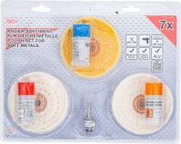 Polier-Sortiment für weiche Metalle | 7-tlg.