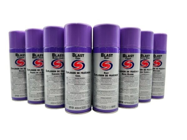 Geruchsvernichter Blast Raumspray 400ml mit einzigartiger Hochentladungsdüse